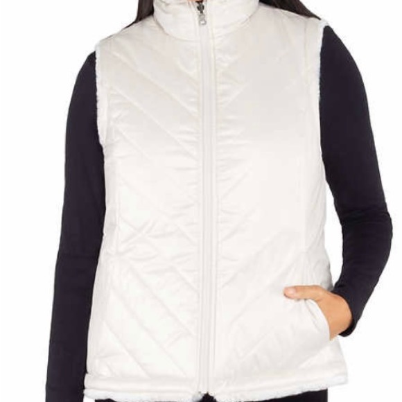 Nicole Miller Ladies Women’s Reversible Vest with Pockets Size NEW - Picture 6 of 10